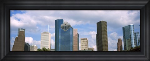 Framed Low angle view of skyscrapers, Houston, Texas, USA Print