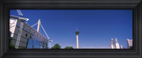 Framed Buildings in a city, Alamodome, Tower of the Americas, San Antonio Marriott, Grand Hyatt San Antonio, San Antonio, Texas, USA Print