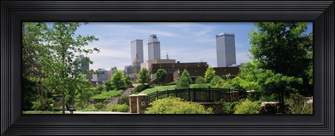 Framed Buildings in a city, Tulsa, Oklahoma, USA Print
