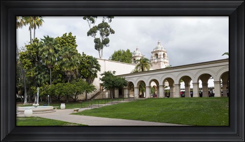 Framed Colonnade in Balboa Park, San Diego, California, USA Print