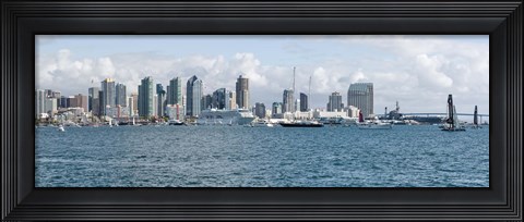 Framed San Diego as seen from the Water Print