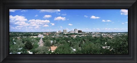 Framed Aerial view of Colorado Springs, Colorado Print