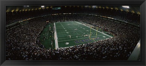 Framed Spectators in an American football stadium, Hubert H. Humphrey Metrodome, Minneapolis, Minnesota, USA Print