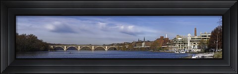Framed Francis Scott Key Bridge over the Potomac River, Old Georgetown, Washington DC, USA Print