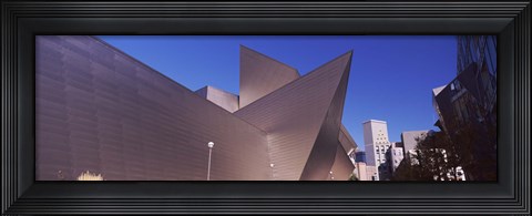Framed Art museum in a city, Denver Art Museum, Frederic C. Hamilton Building, Denver, Colorado, USA Print
