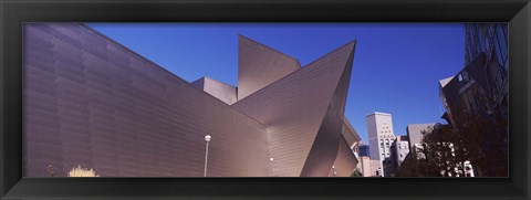 Framed Art museum in a city, Denver Art Museum, Frederic C. Hamilton Building, Denver, Colorado, USA Print