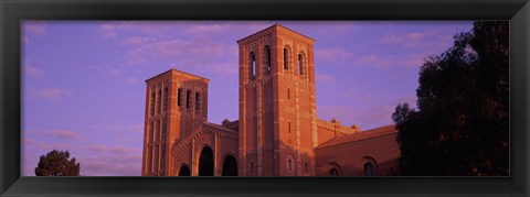 Framed Low angle view of Royce Hall at university campus, University of California, Los Angeles, California, USA Print