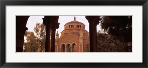 Framed Powell Library at an university campus, University of California, Los Angeles, California, USA Print