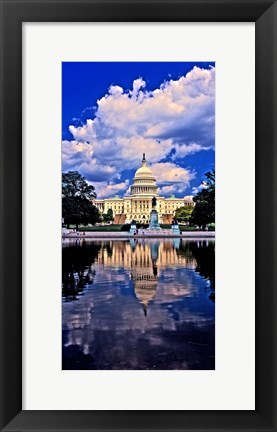 Framed Government building on the waterfront, Capitol Building, Washington DC Print