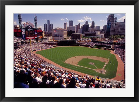 Framed Home of the Detroit Tigers Baseball Team, Comerica Park, Detroit, Michigan, USA Print