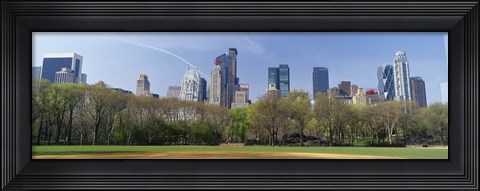 Framed Trees in a park, Central Park South, Central Park, Manhattan, New York City, New York State, USA Print