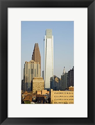 Framed Comcast Center, City Hall, William Penn Statue, Center City, Philadelphia, Philadelphia County, Pennsylvania, USA Print