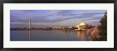 Framed USA, Washington DC, Tidal Basin, spring Print