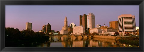 Framed Scioto River Columbus OH Print