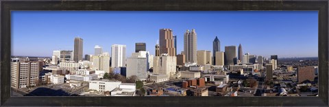 Framed Distant Skyline, Atlanta, Georgia Print