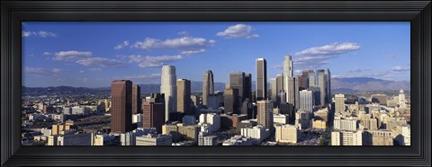 Framed Daylight Skyline, Los Angeles, California, USA Print