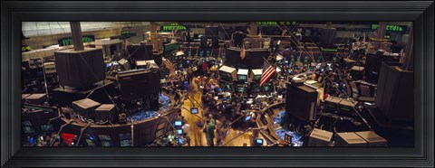 Framed Stock Exchange, NYC, New York City, New York State, USA Print