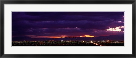 Framed Storm, Las Vegas, Nevada, USA Print