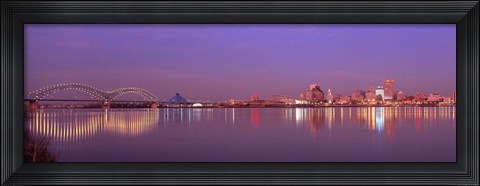 Framed Night Memphis TN Print