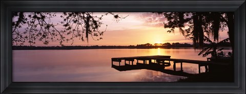 Framed Lake Whippoorwill, Sunrise, Florida Print