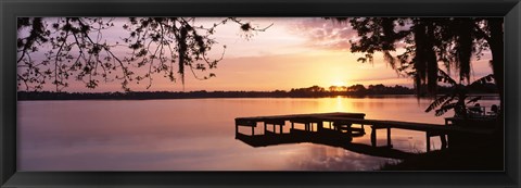 Framed Lake Whippoorwill, Sunrise, Florida Print