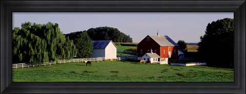 Framed Farm, Baltimore County, Maryland, USA Print