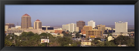 Framed Buildings in a city, Albuquerque, New Mexico, USA Print