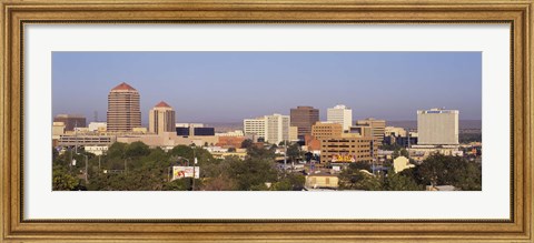 Framed Buildings in a city, Albuquerque, New Mexico, USA Print