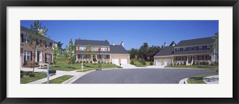 Framed Houses Along A Road, Seaberry, Baltimore, Maryland, USA Print