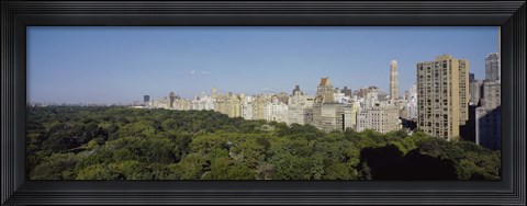 Framed High Angle View Of A Park, Central Park, NYC, New York City, New York State, USA Print
