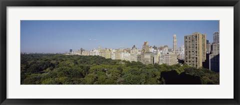 Framed High Angle View Of A Park, Central Park, NYC, New York City, New York State, USA Print