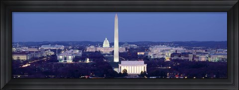 Framed High angle view of Washington DC Print