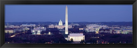 Framed High angle view of Washington DC Print