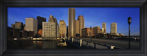 Framed Skyscrapers in a city, Boston, Massachusetts, USA Print