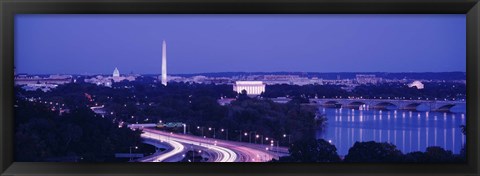 Framed Evening Washington DC Print