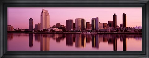 Framed Skyline San Diego CA Print