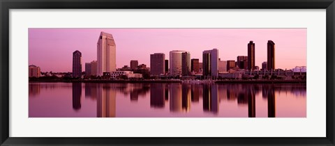 Framed Skyline San Diego CA Print