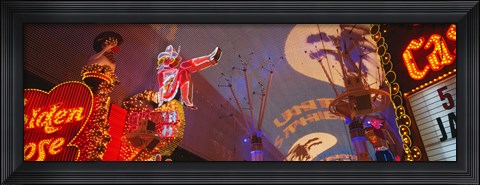 Framed Fremont Experience Las Vegas NV USA Print