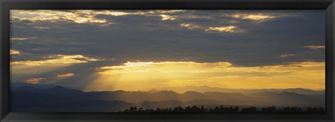 Framed Clouds in the sky, Daniels Park, Denver, Colorado, USA Print