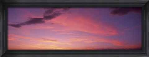 Framed Clouds in the sky at dusk, Phoenix, Arizona, USA Print