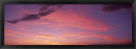 Framed Clouds in the sky at dusk, Phoenix, Arizona, USA Print