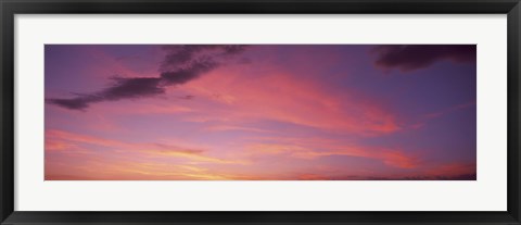 Framed Clouds in the sky at dusk, Phoenix, Arizona, USA Print