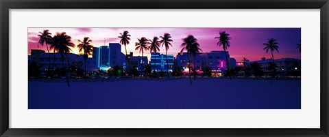 Framed Ocean Drive Miami Beach FL USA Print