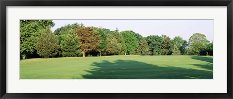 Framed Trees on a golf course, Woodholme Country Club, Baltimore, Maryland, USA Print