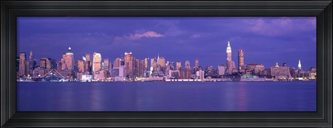 Framed Hudson River, NYC, New York City, New York State, USA Print