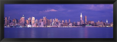 Framed Hudson River, NYC, New York City, New York State, USA Print