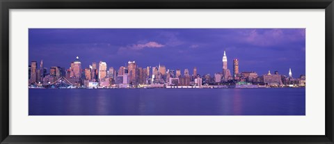 Framed Hudson River, NYC, New York City, New York State, USA Print