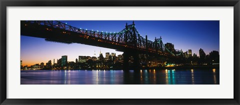 Framed USA, New York City, 59th Street Bridge Print