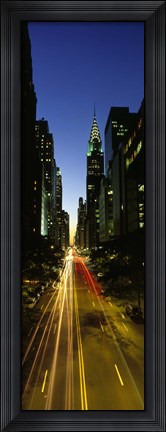Framed Lexington Avenue, Cityscape, NYC, New York City, New York State, USA Print