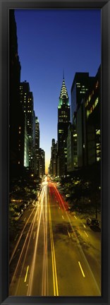 Framed Lexington Avenue, Cityscape, NYC, New York City, New York State, USA Print